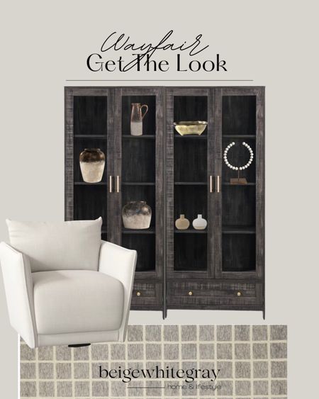 Can you believe this cabinet is $350?! I am showing 2 of them together and I love the look! This beautiful chair is also on sale and I linked my favorite rug and some pretty accessories from Wayfair. 

#LTKhome #LTKstyletip #LTKFind