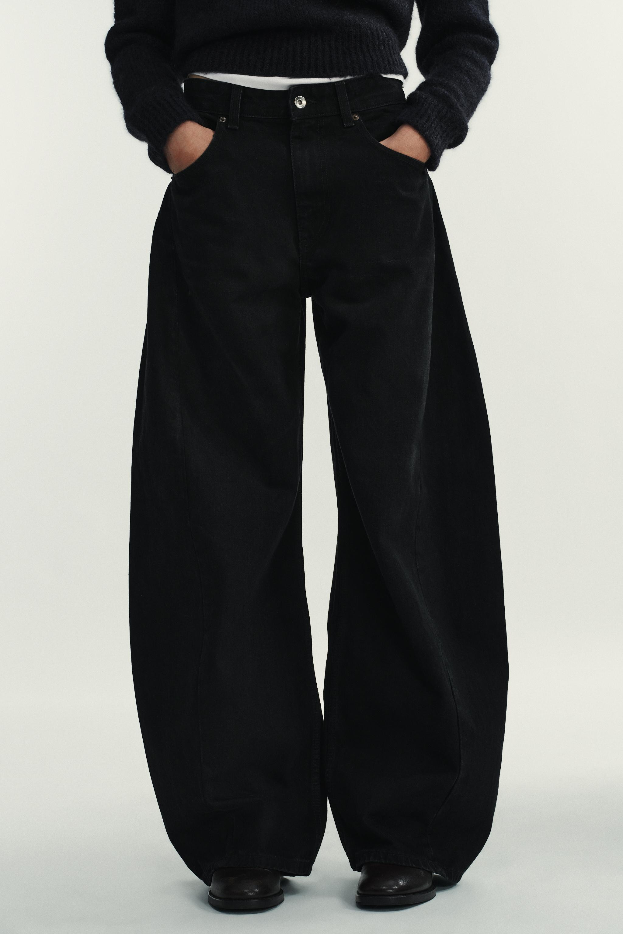 TRF OVERSIZE MID-WAIST JEANS | Zara UK