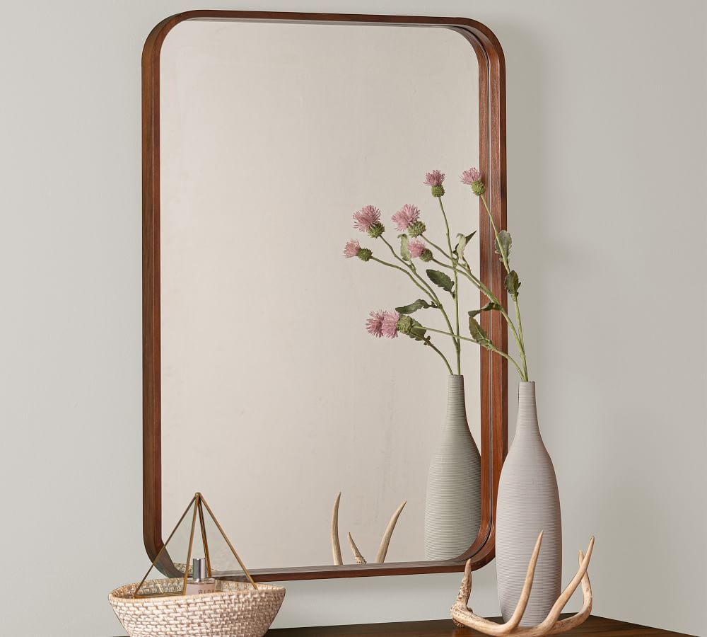 Danica Wooden Wall Mirror, 24" X 36" | Pottery Barn (US)