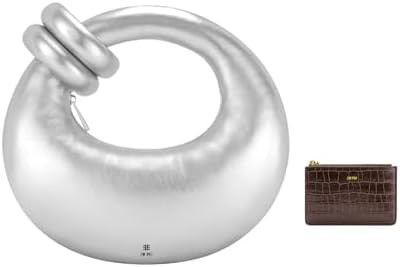 JW PEI Women's Abacus Top Handle Bag - Silver Quinn Zipped Card Holder | Amazon (US)