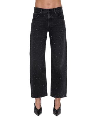 Lexi Mid Rise Embellished Jeans in Silver Screen | Bloomingdale's (US)