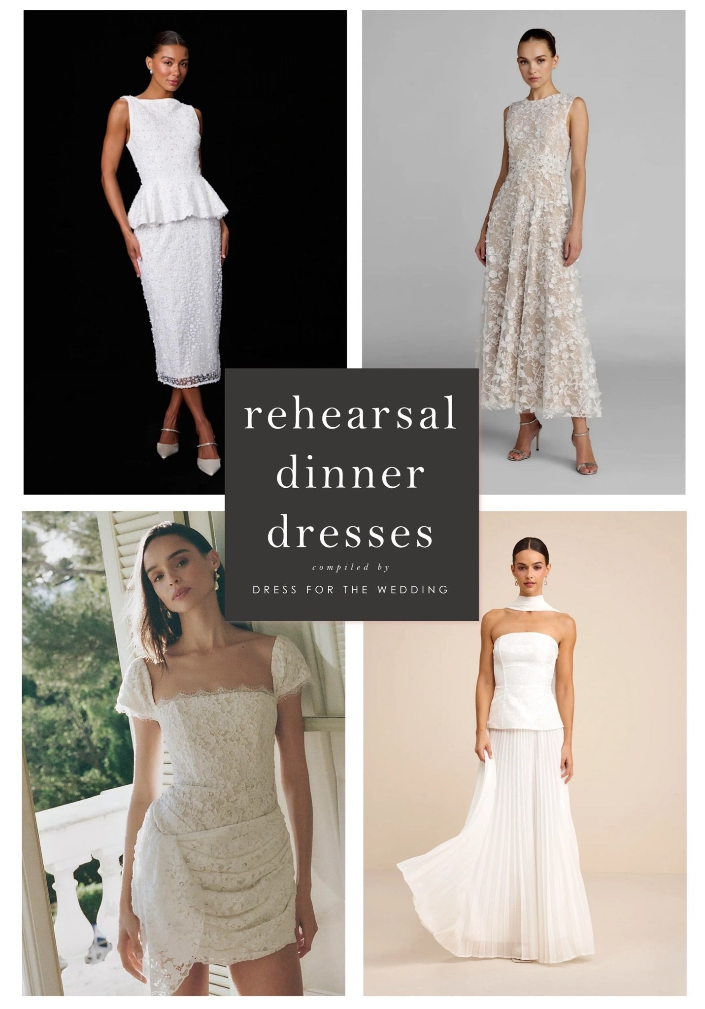 Rehearsal dinner dresses for the bride to be. Dresses for your wedding weekend and wedding welcome parties and rehearsals. White midi dresses, maxi dresses, and mini dresses. 🤍💍 Follow Dress for the Wedding for more! wedding guest dresses, bridesmaid dresses, wedding dresses, mother of the bride dresses, cute outfits, affordable dresses, dresses under 100.

#LTKgrwm #LTKSeasonal #LTKWedding

#LTKgrwm #LTKWedding #LTKootd
