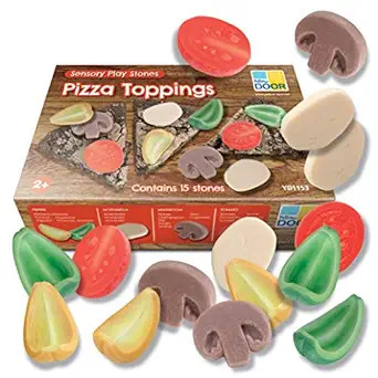 Yellow Door Sensory Play Stones, Pizza Toppings | Amazon (US)