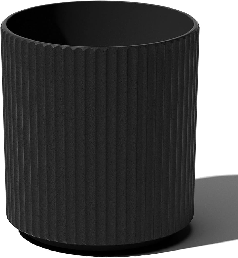 Veradek Round Demi Planter Pots for Indoor/Outdoor Garden Use | Made from Plastic - Concrete Mix ... | Amazon (US)