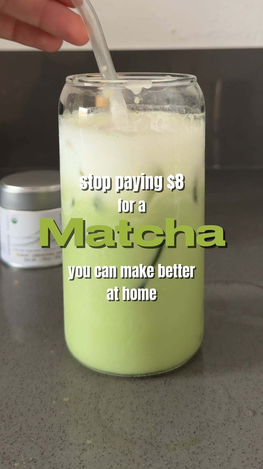 iced matcha lattes are so much better at home! here’s a quick & easy iced vanilla cold foam matcha latte that’s cheaper & better than a cafe :)

what you need:
- a high quality matcha powder (i highly recommend FKRO!)
- a sifter
- a matcha whisk
- your choice of milk
- heavy cream or non dairy whipping cream

how to make it:
- start by sifting 1/2 tsp of matcha into a bowl
- pour 3oz of hot water over the top of the matcha powder 
- whisk until frothy
- add 1-2 teaspoons of classic syrup 
- add 1/4 teaspoon of vanilla extract (or you can just buy a vanilla syrup but i like to make my classic syrup at home!)
- pour the matcha & water mixture into a glass with ice
- add 4oz of milk
- pour 2oz of whipping cream into a cup
- whisk with an automatic frother for 30 seconds
- pour this over the top!

#icedmatchalatte #icedmatcha #matchapowder #matcharecipes #matchalatte

#LTKmorningroutine