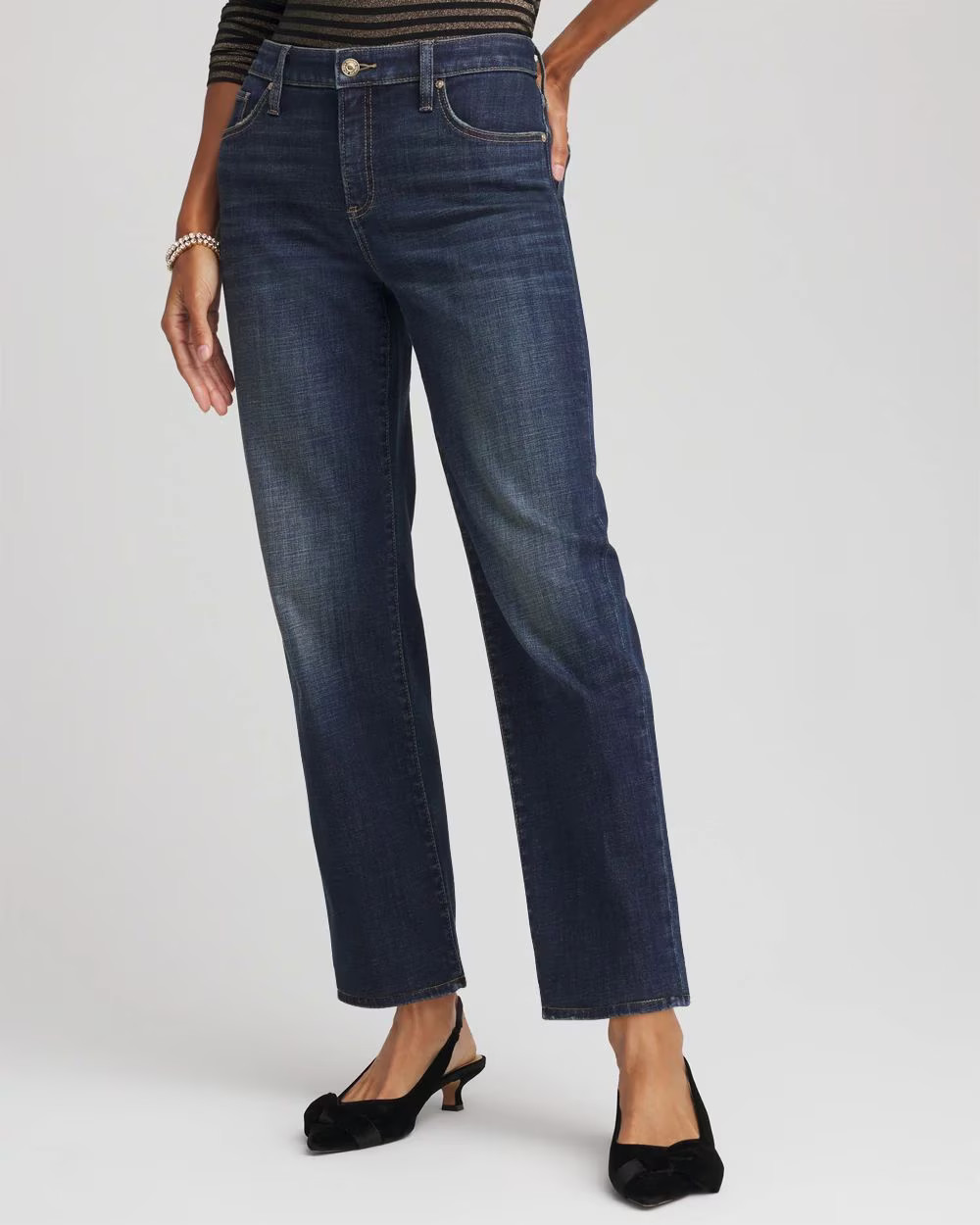Girlfriend Straight Ankle Jeans | Chico's