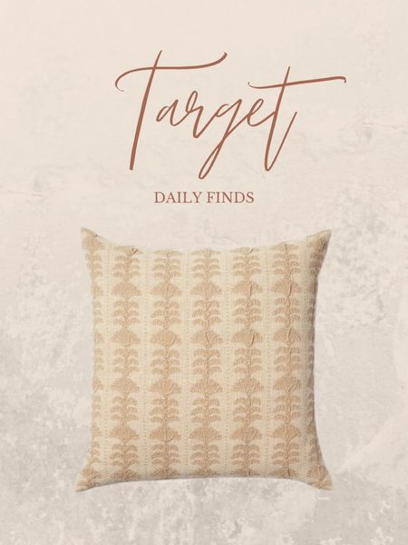 Spring Pillow cover from Studio McGee at target! Under $23! Great texture! Spring refresh. Home decor. #targetfinds #targethome

#LTKhome #LTKSeasonal #LTKunder50