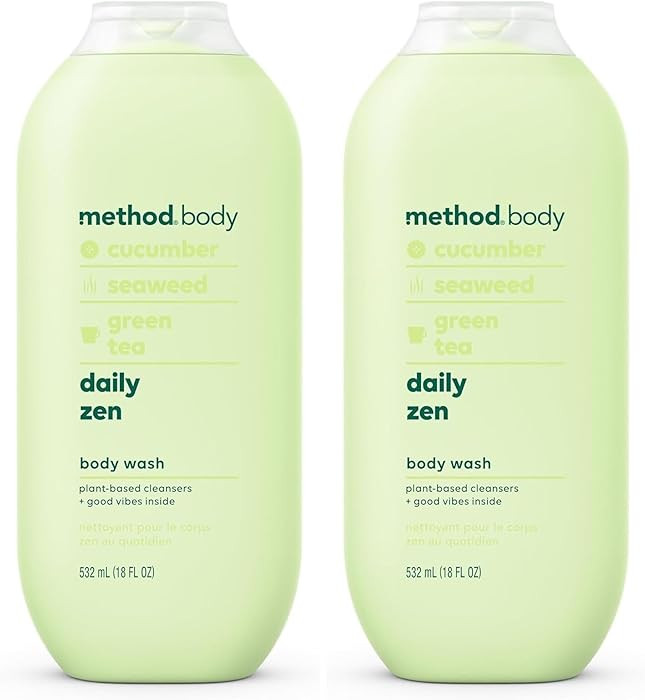 Method Body Wash, Daily Zen, Paraben and Phthalate Free, 18 oz (Pack of 2) | Amazon (US)