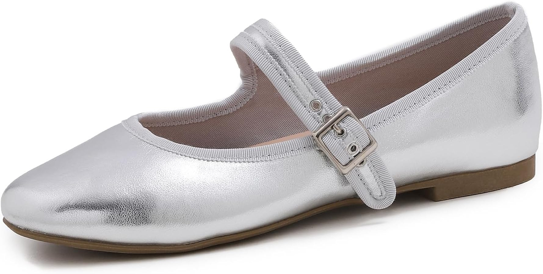 FEVERSOLE Women's Soft Cushion Extra Padded Comfort Round Toe Mary Jane Metal Buckle Fashion Ball... | Amazon (US)
