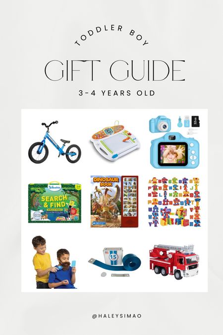 Gifts for toddler boy ages 3 or 4 year olds. Great for birthday gifts or Christmas gifts. 

#LTKGiftGuide #LTKkids