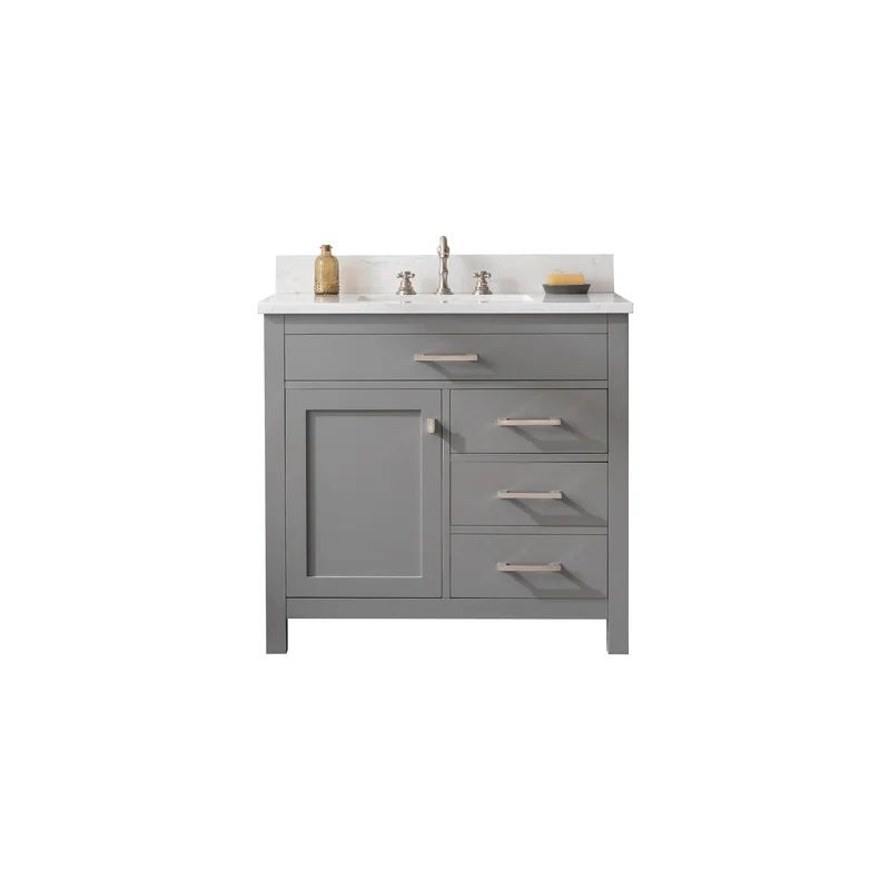 Atencio 36'' Single Bathroom Vanity with Engineered Stone TopSee More by Mercury Row®Rated 4.7 o... | Wayfair North America