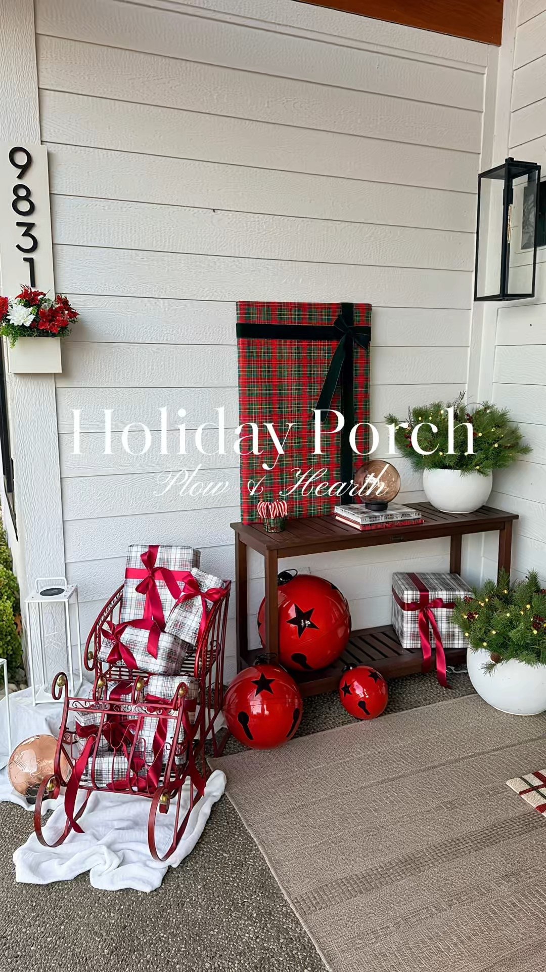 Our front porch is officially full of Holiday Magic Central ✨❤️ I had the BEST time decorating this space with the most beautiful finds from Plow & Hearth. Their pieces bring so much charm and character. It truly feels like stepping into a little Christmas storybook.

The sleigh might just be my favorite part… it’s whimsical, nostalgic, and SO much fun. I filled it with wrapped presents to make it feel extra special. 🎁✨

And can we talk about this greenery?! High-end, full, and absolutely gorgeous — especially at night when everything is lit up and glowing. It creates the coziest, most magical welcome home. 🌲💡

Holiday staples, a little sparkle, and a whole lot of heart. ✨🎄

@plowandhearth #plowandhearth #phliving
#plowandhearthinspo #plowpossibilities
#AndTraditions #HolidayTraditions
#HomeForTheHolidays

#LTKHoliday #LTKHome #LTKSeasonal