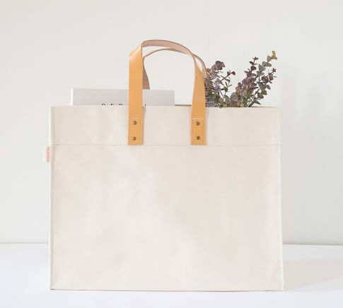 Canvas Square Utility Tote | Pottery Barn (US)