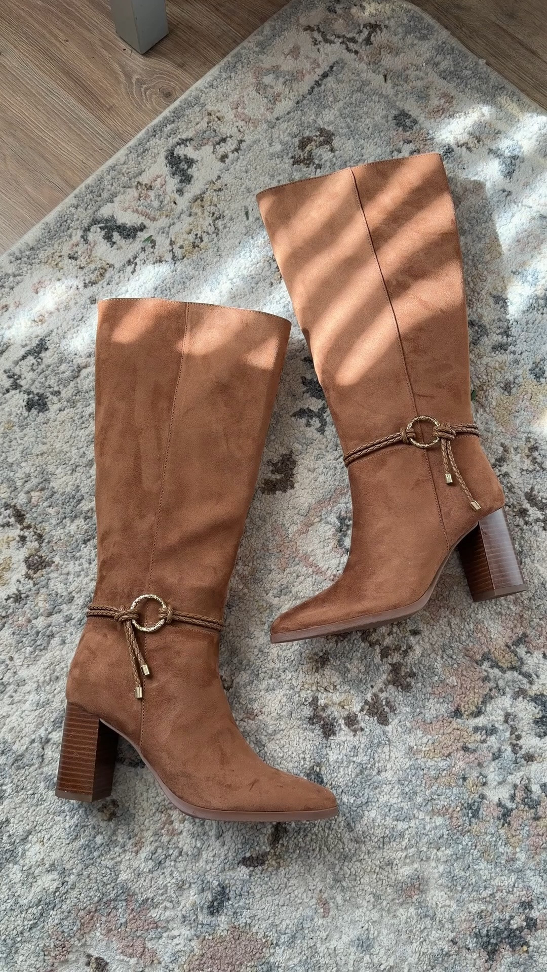 Back in stock….but for how long?🫣⌛️ These tall faux suede boots come inn3 colors and are under $50. 

Fall outfits women over 50, fall boots, Walmart style, Walmart fashion, Walmart finds, petite style