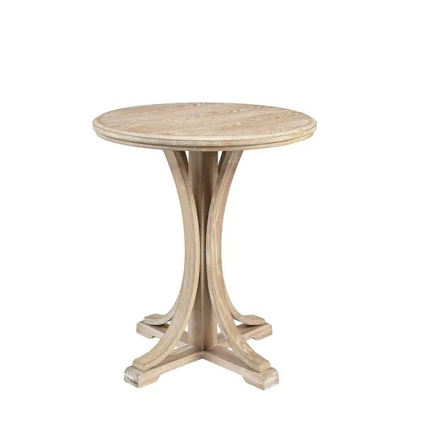 Martha Stewart Reclaimed Wheat Round Accent Table - Overstock - 29085461 | Overstock