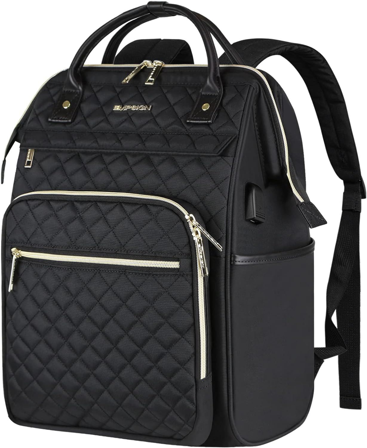 EMPSIGN 17 Inch Laptop Backpack for Women Men Work Laptop Bag Large Capacity with USB Port, Wat... | Amazon (US)