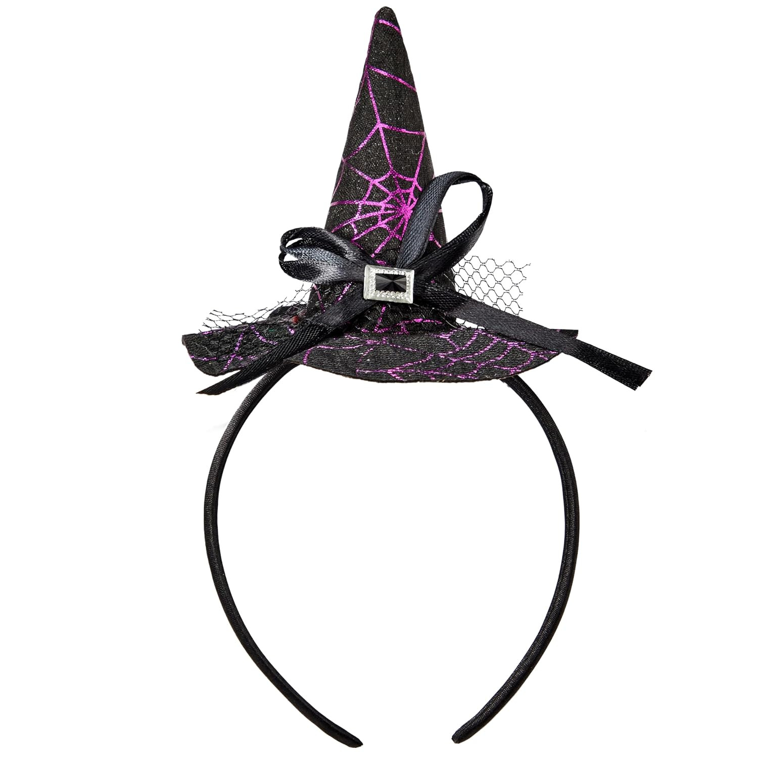 Spooktacular Creations Halloween Witch Hat Headband, Purple Wizard Hat Headband, Cute Hoop Band Headwear for Kids Adult Halloween Party Dress up Costume Cosplay Accessories Props | Amazon (US)