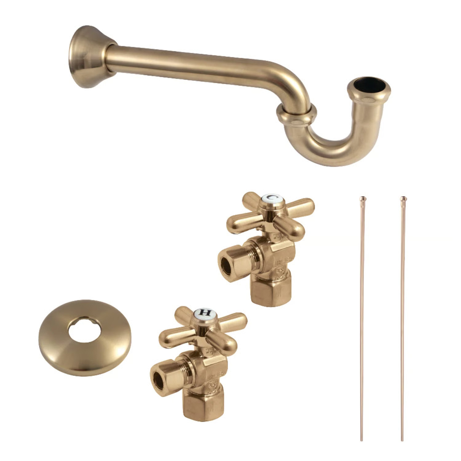 Kingston Brass Trimscape Traditional Plumbing Supply Kit Combo with P-Trap KPK107P | Wayfair North America