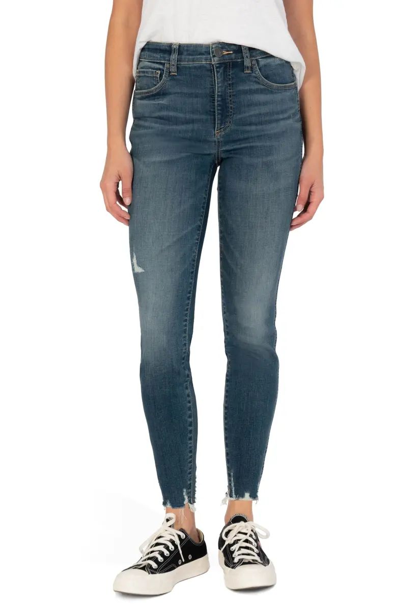KUT from the Kloth Connie Raw Hem Ankle Skinny Jeans | Nordstrom | Nordstrom