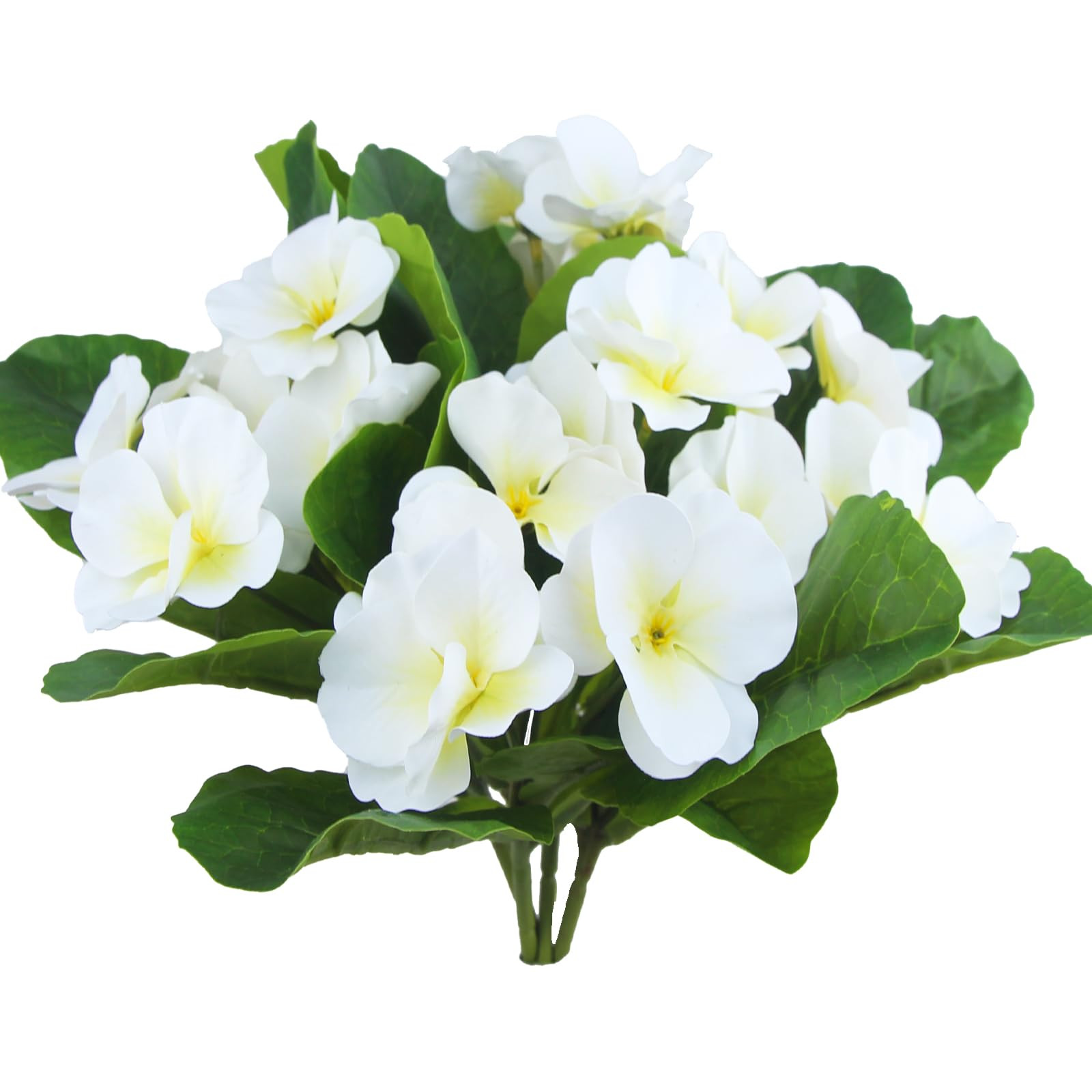 4 Pcs Artificial Flowers Outdoor UV Resistant Silk Flowers Bulk White Artificial Wildflowers Spri... | Amazon (US)
