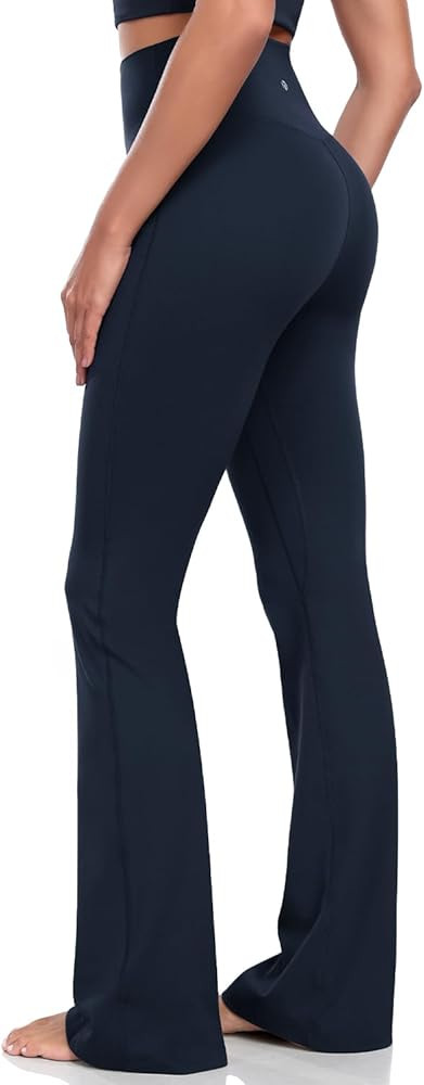 HeyNuts Harmony Flare Leggings 29"/30.5"/32.5"/34.5", High Waisted Tummy Control Wide Leg Bootcut... | Amazon (US)