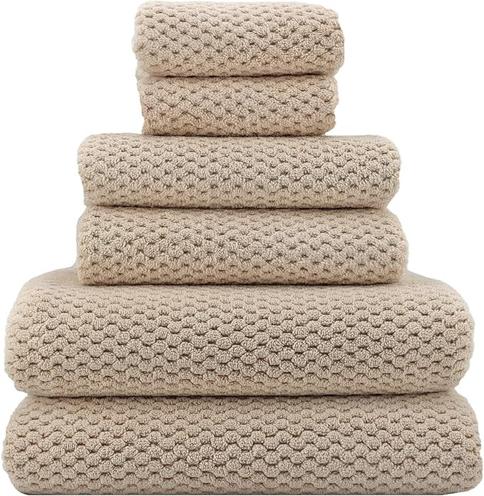 YTYC Towels,29x59 Inch Extra Large Bath Towels Set of 6 Quick Dry Super Soft Microfiber Towels fo... | Amazon (US)