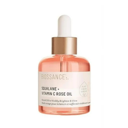 Biossance BIOSSANCE Squalane and Vitamin C Rose Oil. Facial Oil to Visibly Brighten Hydrate 1.0 ounces | Walmart (US)