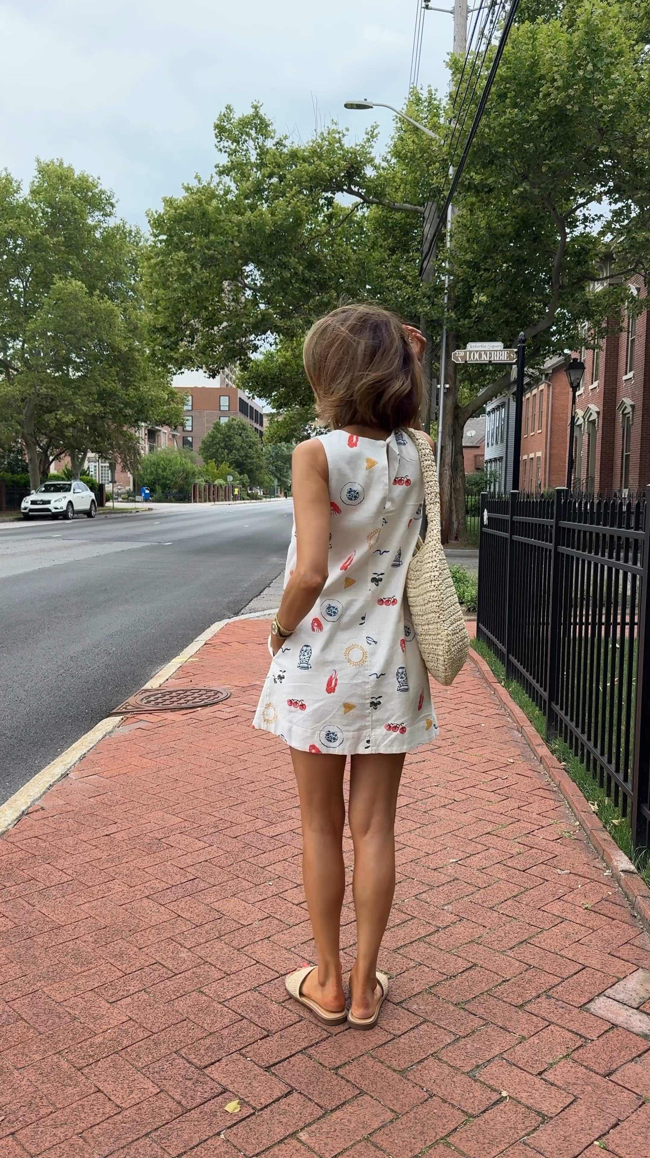 Wearing size xs on this little pocket dress, large straw bag with magnetic closure and comfy sandals to match

#LTKStyleTip #LTKSeasonal