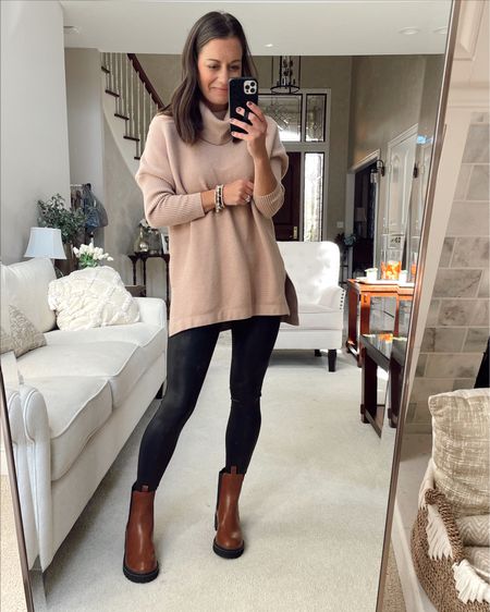 Fall outfits - winter outfit - lug sole boots (true to size to small - I size up 1/2 a size), amazon sweater (true to size), soanx leggings (run small) 

#LTKstyletip #LTKSeasonal #LTKshoecrush