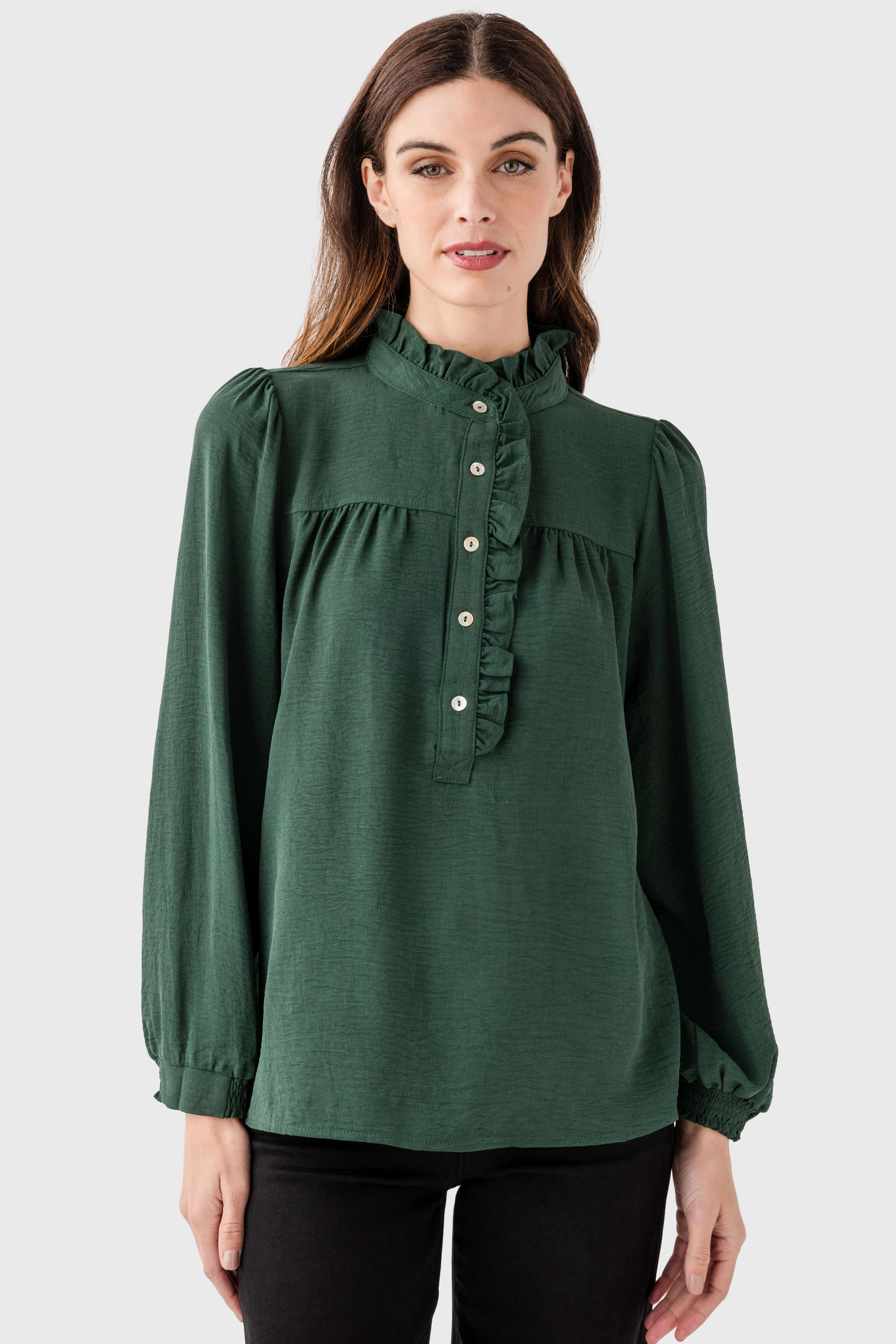 Jodifl Ruffle Detail Top | Social Threads