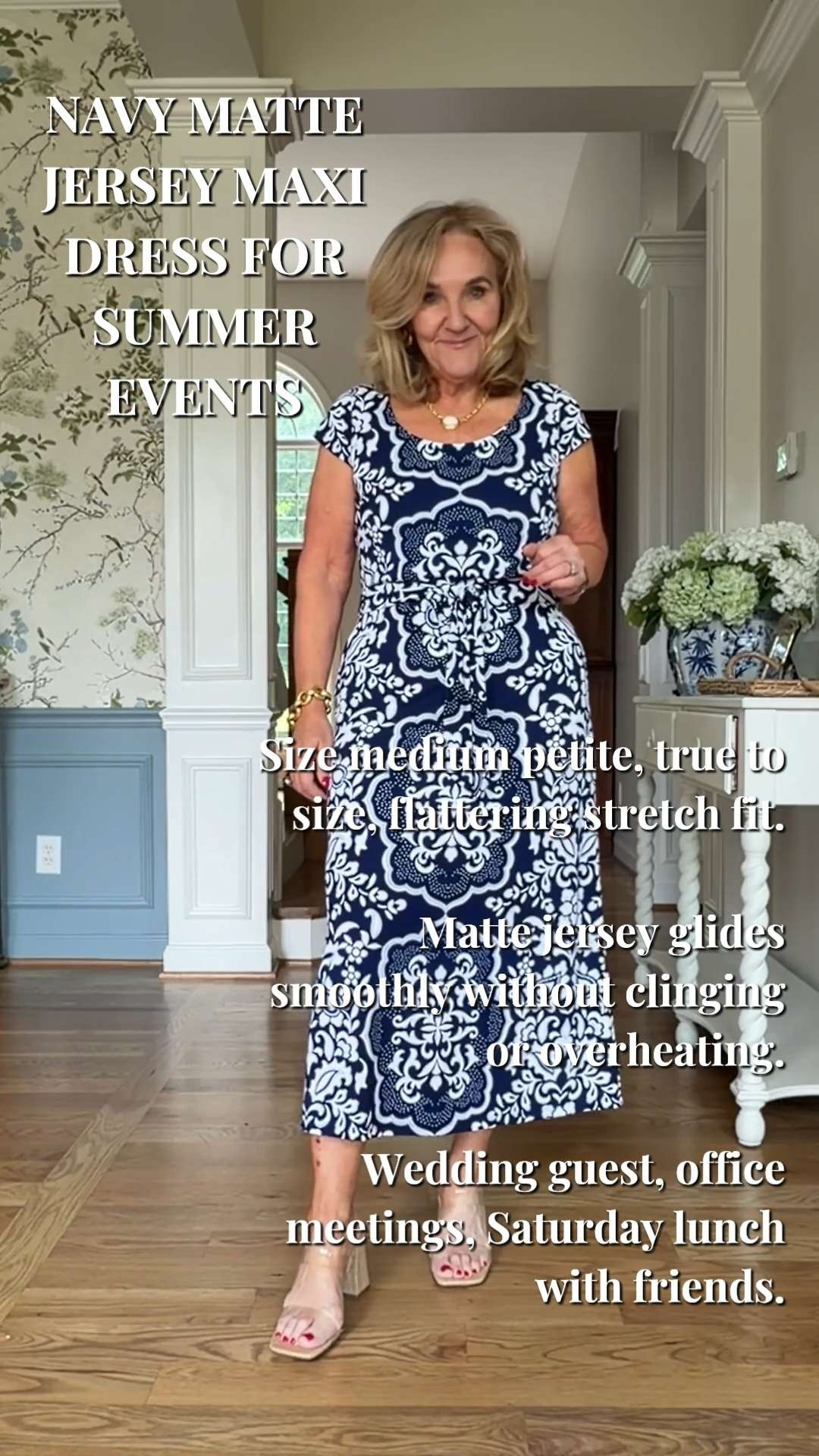 Tap the bell 🔔, heart ❤️ this post, and save for later!

Need one dress that works for multiple occasions without feeling overdressed or uncomfortable? This matte jersey style does exactly that.

The fabric has a smooth, cool feel with stretch that skims instead of clings.
Cap sleeves and the scoop neckline soften the look and flatter the shoulders beautifully.
Easy to dress up with heels or keep casual with sandals and a tote.

Wearing the medium petite and I’d say it runs true to size with an easy, comfortable fit.

Perfect for weddings, work events, dinners out, or weekend plans when you want to feel polished without fuss.

Such an easy piece to reach for again and again ❤️ 

 #LTKootd #LTKSeasonal #LTKOver40