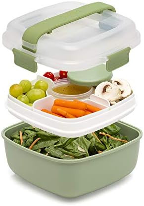 Goodful Stackable Lunch Box Container, Bento Style Food Storage with Removeable Compartments for ... | Amazon (US)
