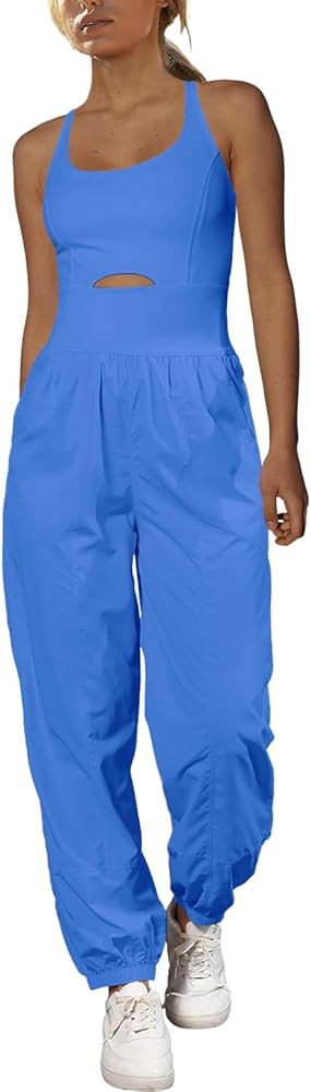 SENSERISE Womens Workout Onesie Athletic Jumpsuit One Piece Gym Romper Long Lightweight Hiking Ro... | Amazon (US)