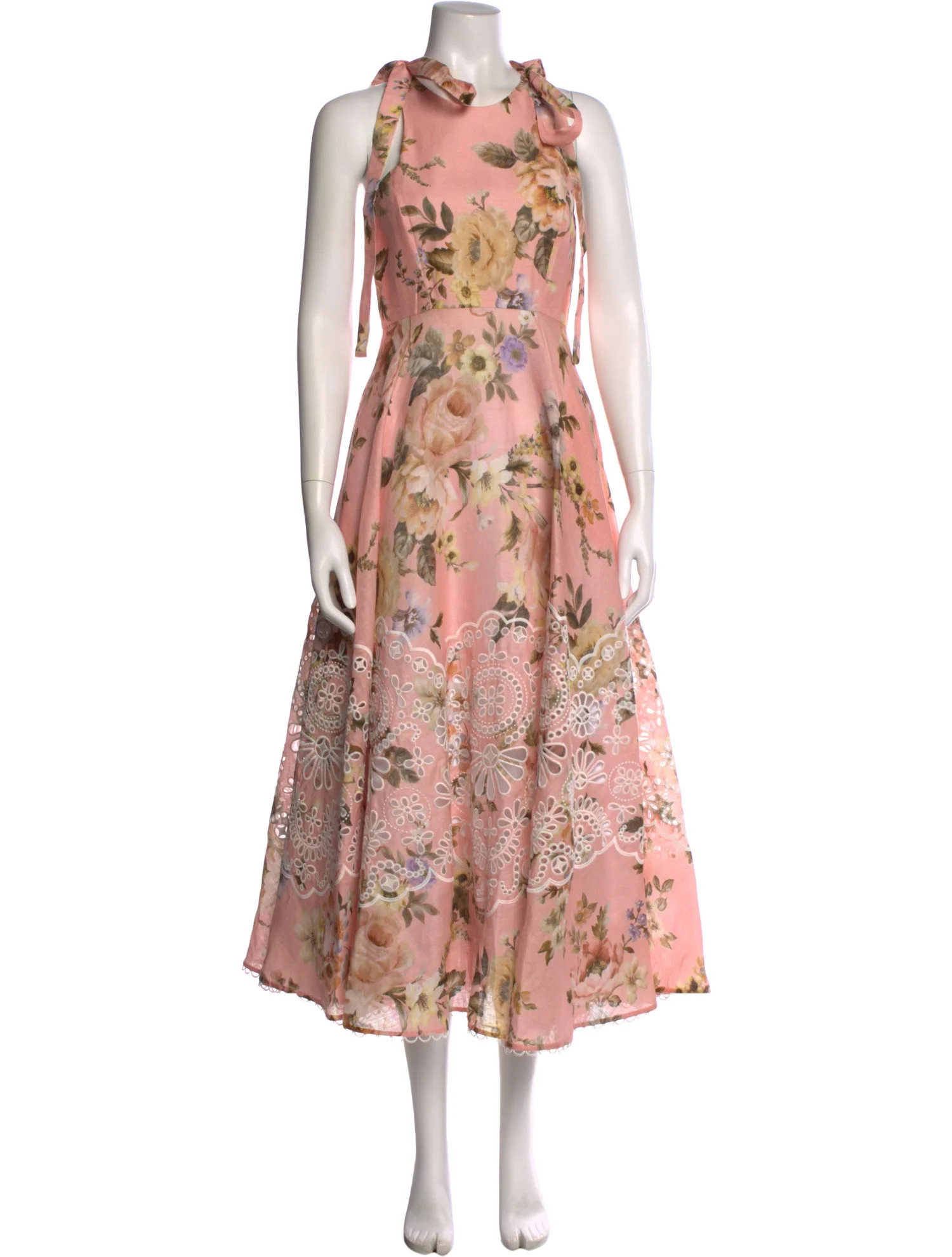 Zimmermann Linen Long Dress - Pink Dresses, Clothing - WZI197473 | The RealReal | The RealReal