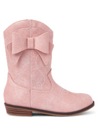 Girls Bow Cowgirl Boots - Nantucket Charm - PINK | Gymboree | Gymboree