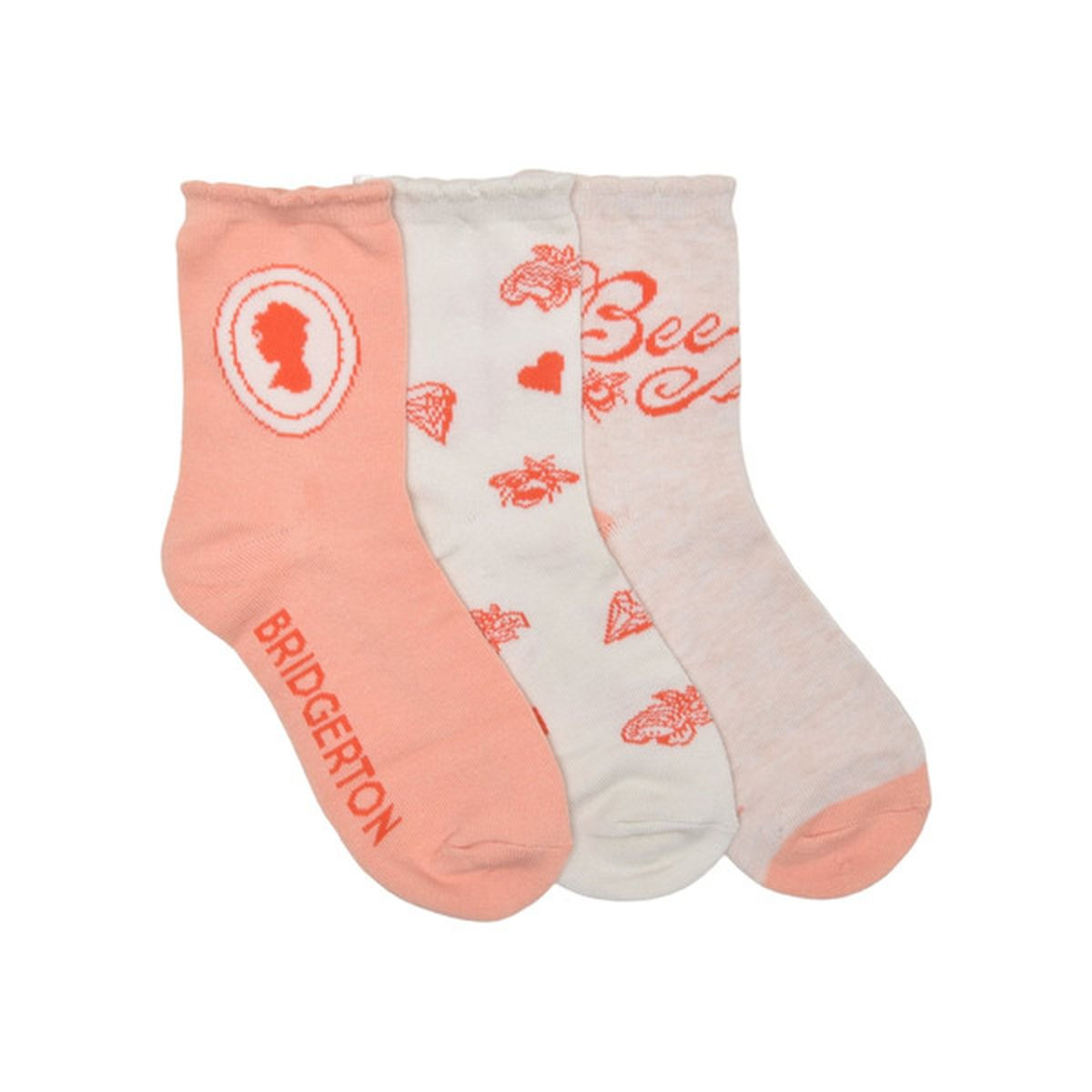 Netflix Bridgerton Valentine's Day Women's Shortie Crew Socks, Size 4-10 in Giftable Bag | Instacart