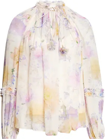 Luna Ruffle Billow Chiffon Top | Nordstrom