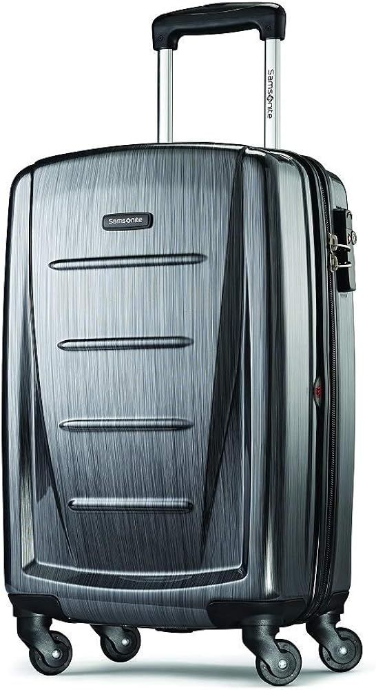 Samsonite Winfield 2 Hardside Expandable Luggage with Spinner Wheels, Checked-Medium 24-Inch, Cha... | Amazon (US)