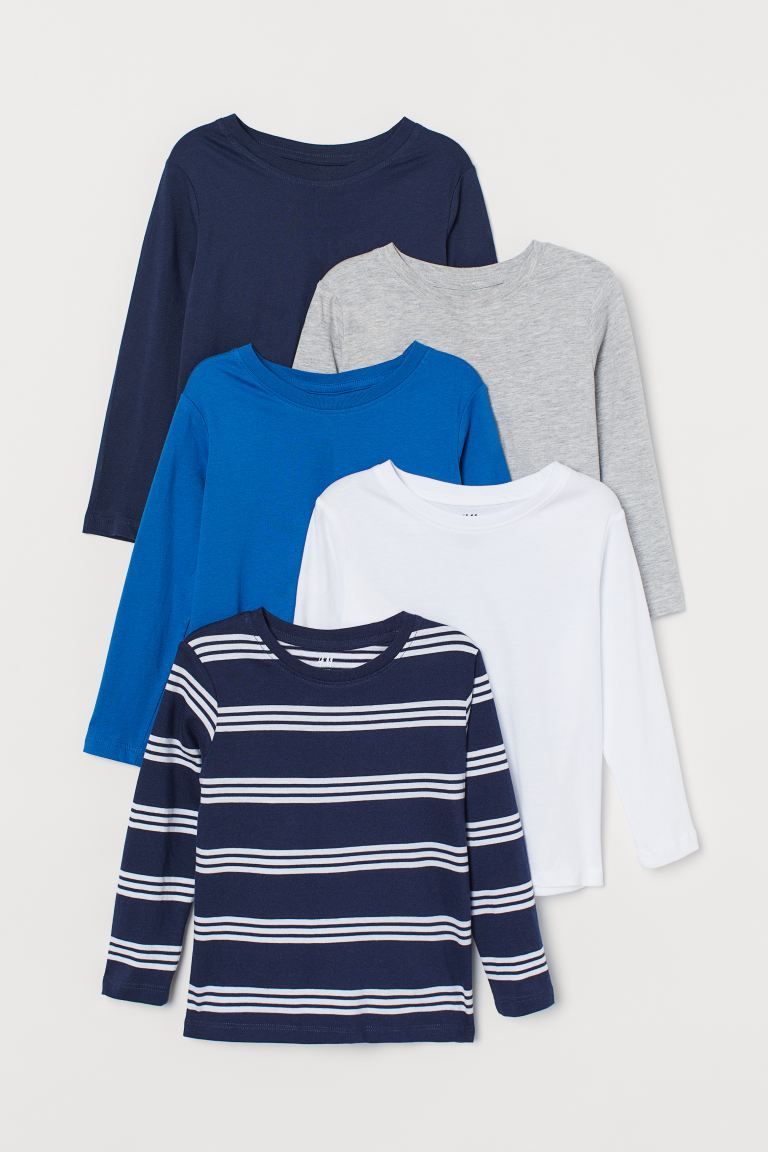 5-pack Jersey Shirts | H&M (US + CA)