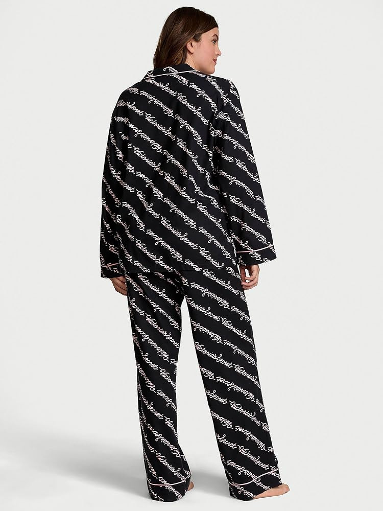 Victoria's Secret Flannel Pajama Set, Long Sleeve Button Down Shirt & Pants Set, Sleepwear for Wo... | Amazon (US)
