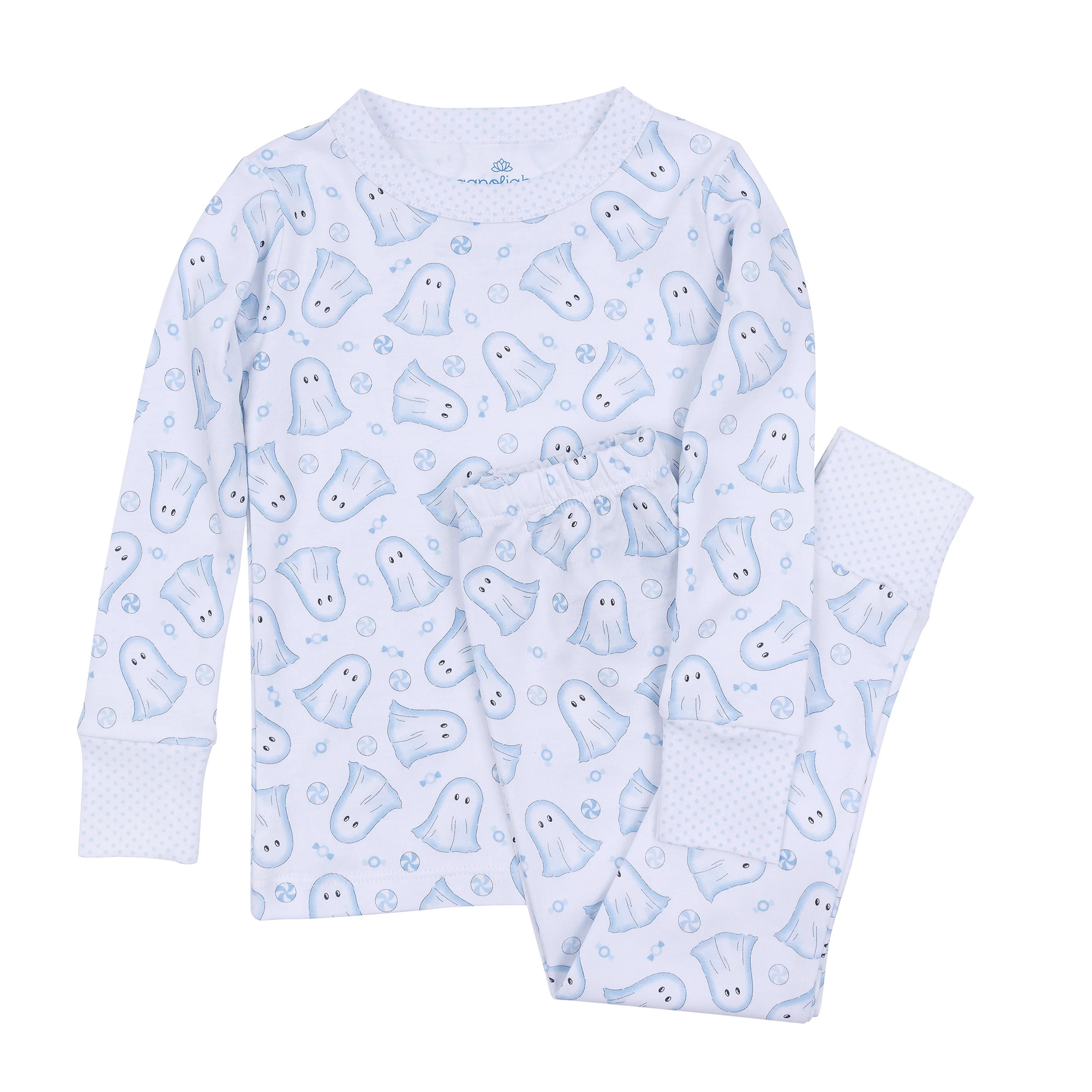 Magnolia Baby My Little Boo Long Pajamas- Blue | JoJo Mommy