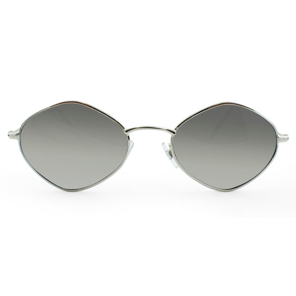 Women's Geometric Aviator Sunglasses - Silver | Target