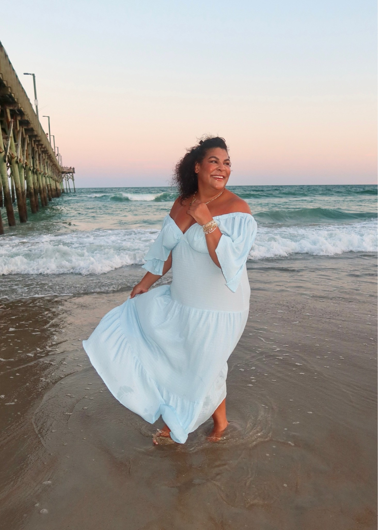 The prettiest beach vacation dress 🌊🤍 This flowy off the shoulder maxi is such a dreamy look for sunset dinners, beach photos, resort nights or your next tropical getaway. The ruffle sleeves + romantic silhouette are SO flattering! ✨

beach vacation outfit, vacation dress, beach maxi dress, off shoulder dress, resort wear, tropical vacation outfit, summer maxi dress, curvy fashion, midsize style, vacation outfit inspo, beach photo outfit, date night dress, summer fashion

#LTKootd #LTKSeasonal #LTKMidsize