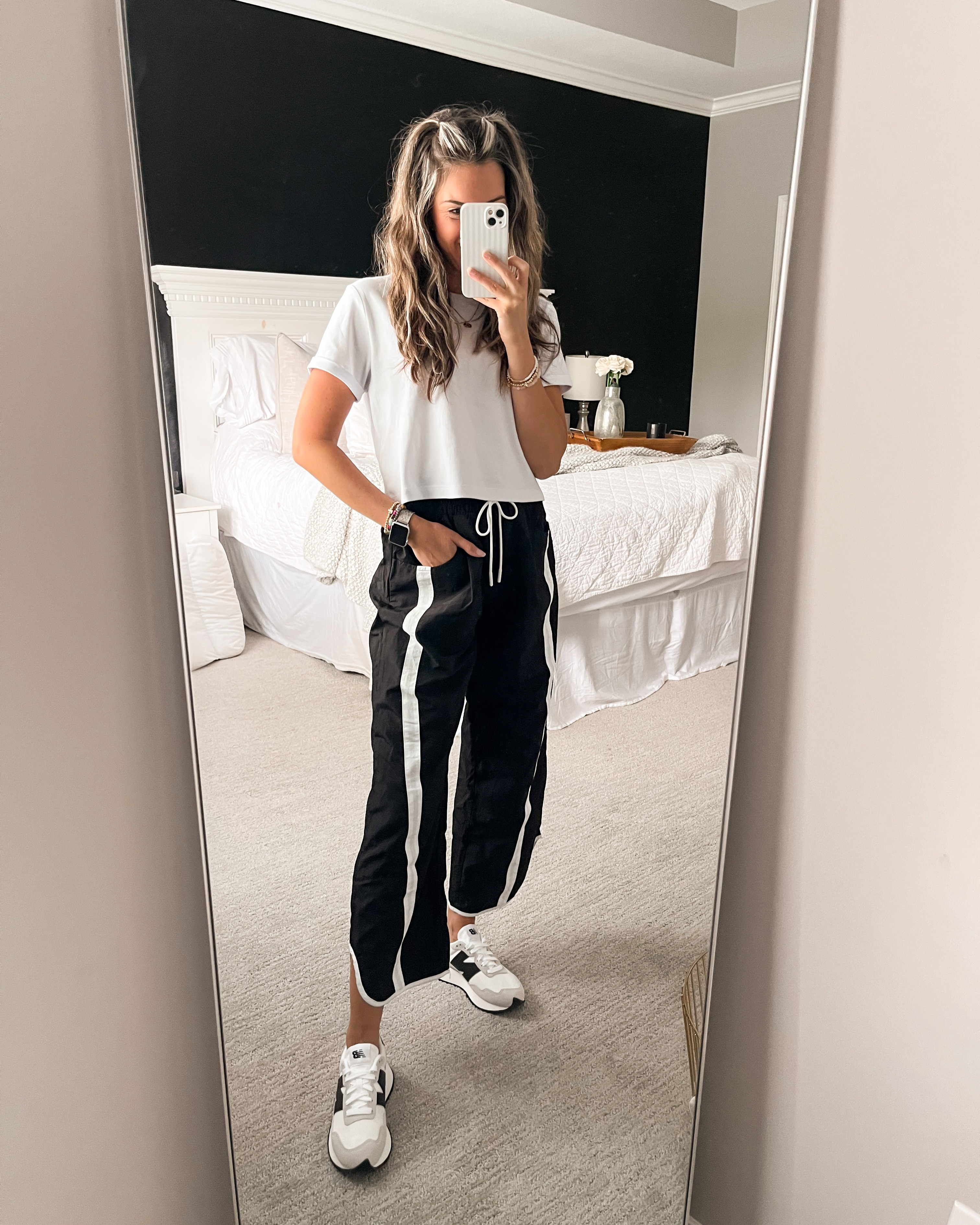Just a soccer mom blending in with the ball! ⚽️ These comfy track pants are a Free People dupe! Perfect sports mom outfit! 

Size small pants

Track pants, Free People dupe, sports mom, mom style, mom outfit, mom outfit idea, spring outfit idea, New Balance outfit, black and white outfit, errands outfit, weekend outfit, casual style, Amazon style

 

 

#LTKSaleAlert #LTKActive