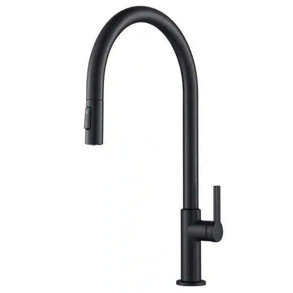 Kraus KPF-2821 Oletto 1.8 GPM High Arc Single Handle Pull Down Kitchen - Matte Black | Bed Bath & Beyond