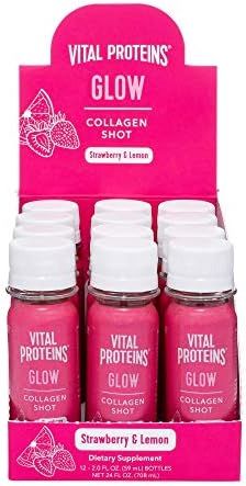 Vital Proteins Collagen Shots, 60mg of Hyaluronic Acid, 7g Collagen from Bovine Hide, Vitamin C a... | Amazon (US)