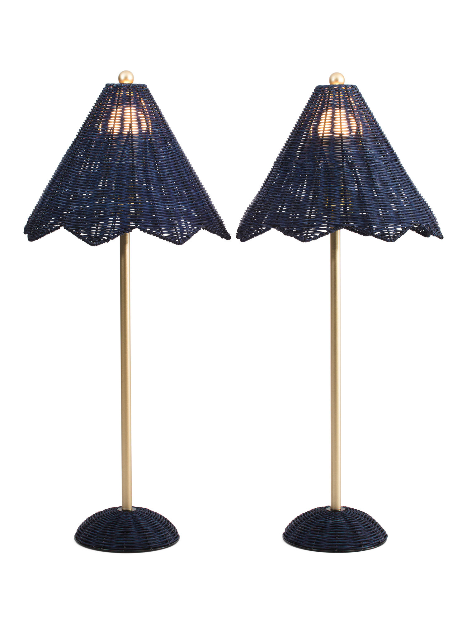 Set Of 2 30in Rattan Table Lamps | TJ Maxx