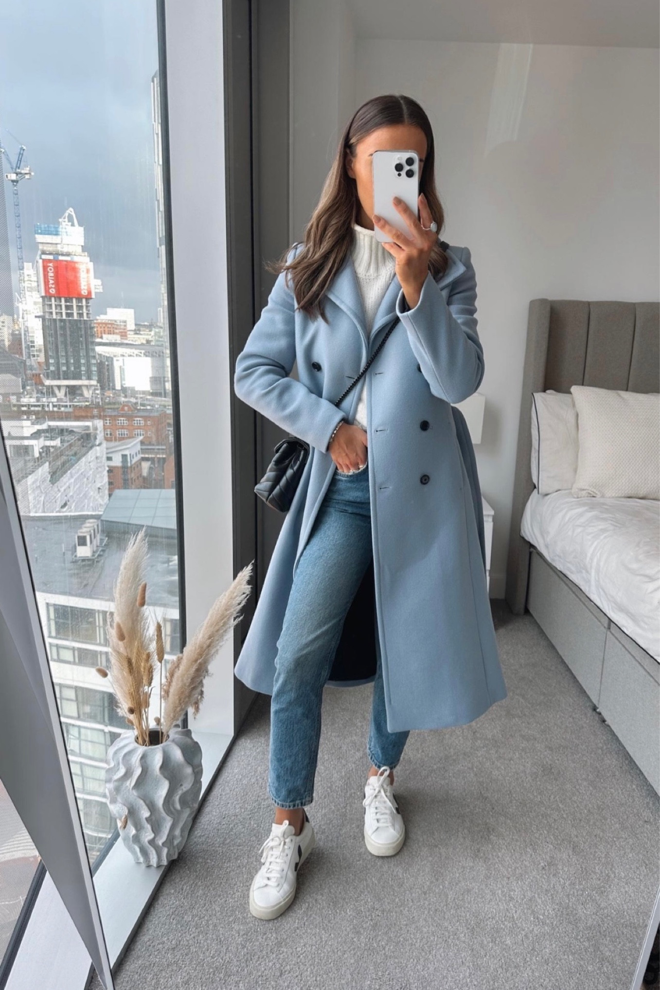 Best of January, January style, Winter Fashion, Pastel Blue Coat, Blue Jeans, Veja Trainers, White Turtleneck Jumper 

#LTKeurope #LTKstyletip #LTKSeasonal