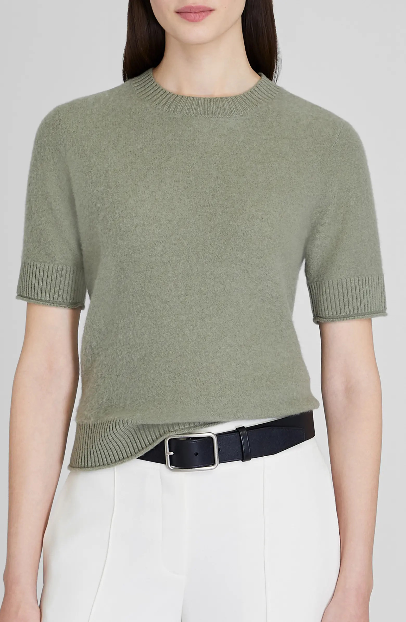 Short Sleeve Boiled Cashmere Sweater | Nordstrom