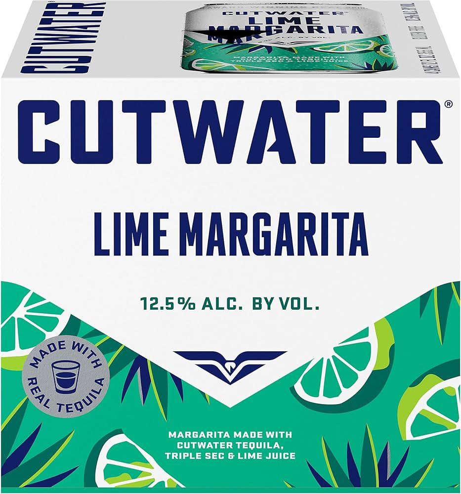 Cutwater Spirits Tequila Margarita, 4 pk, 12 oz cans, 12.5% Abv | Amazon (US)